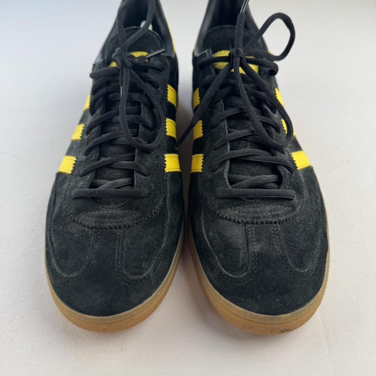 Adidas Black and Yellow Handball Spezial UK11 - Threads Uncovered