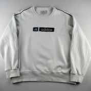 Adidas Early 2000s Embroidered Spellout Jumper S - Threads Uncovered