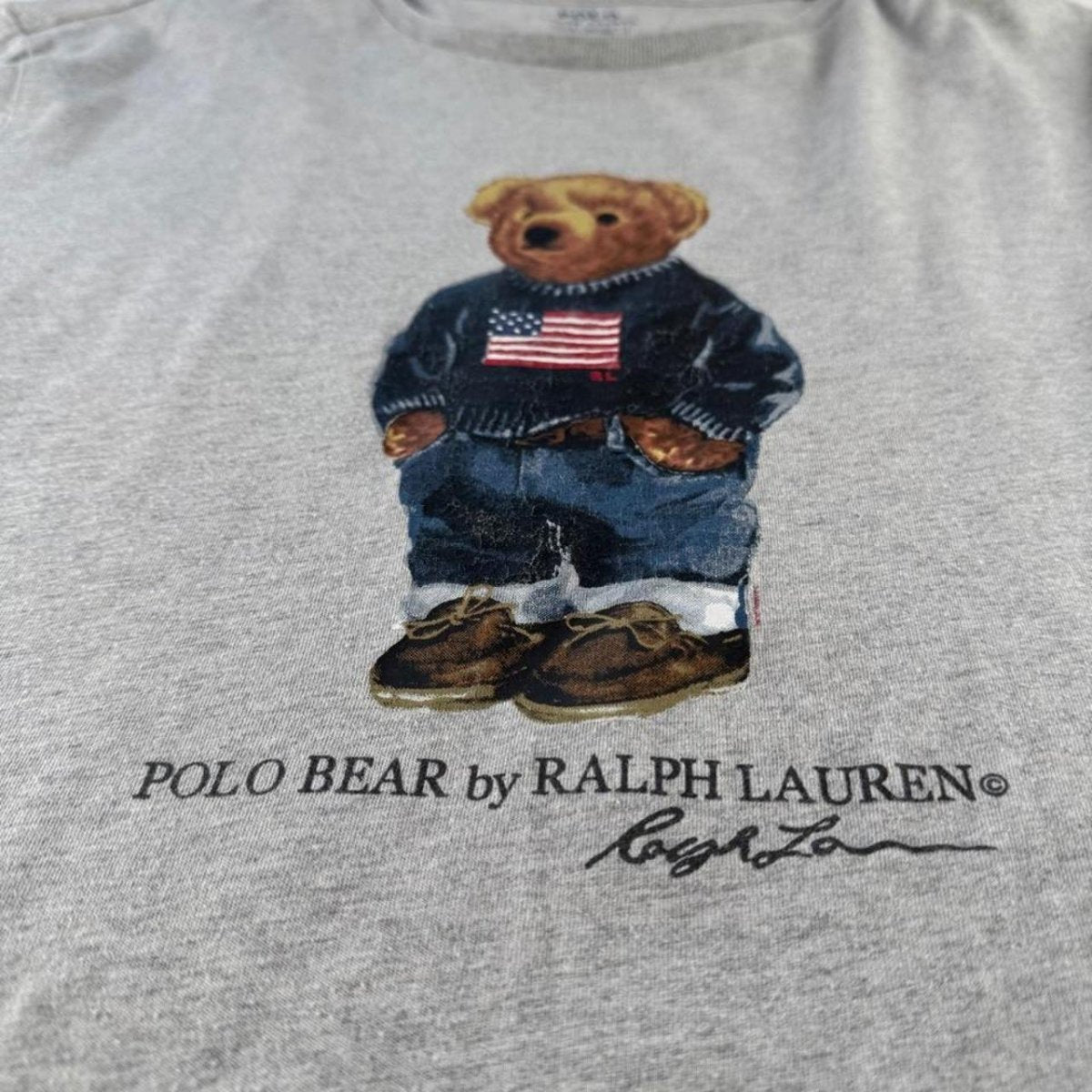 Authentic Polo Ralph Lauren Polo Bear Graphic T Shirt L - Threads Uncovered