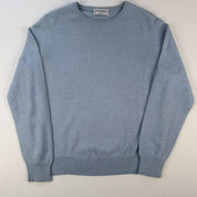 Baby Blue 1990s Merino Wool Burberrys Jumper 8 - Threads Uncovered