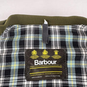 Barbour Embroidered Plaid Lining Puffer Gilet M - Threads Uncovered