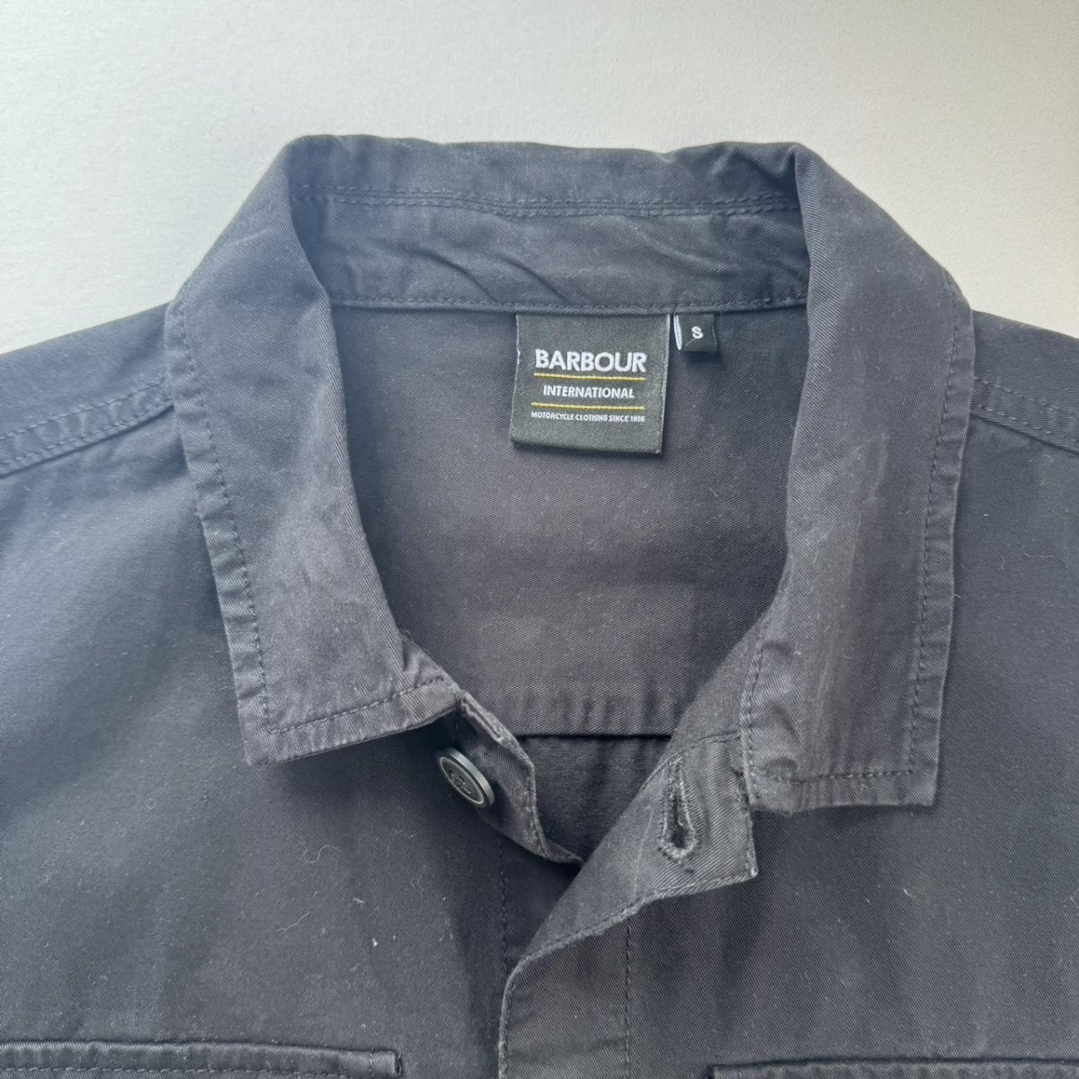 Barbour International Mens Thick Shirt Jacket S - Threads Uncovered