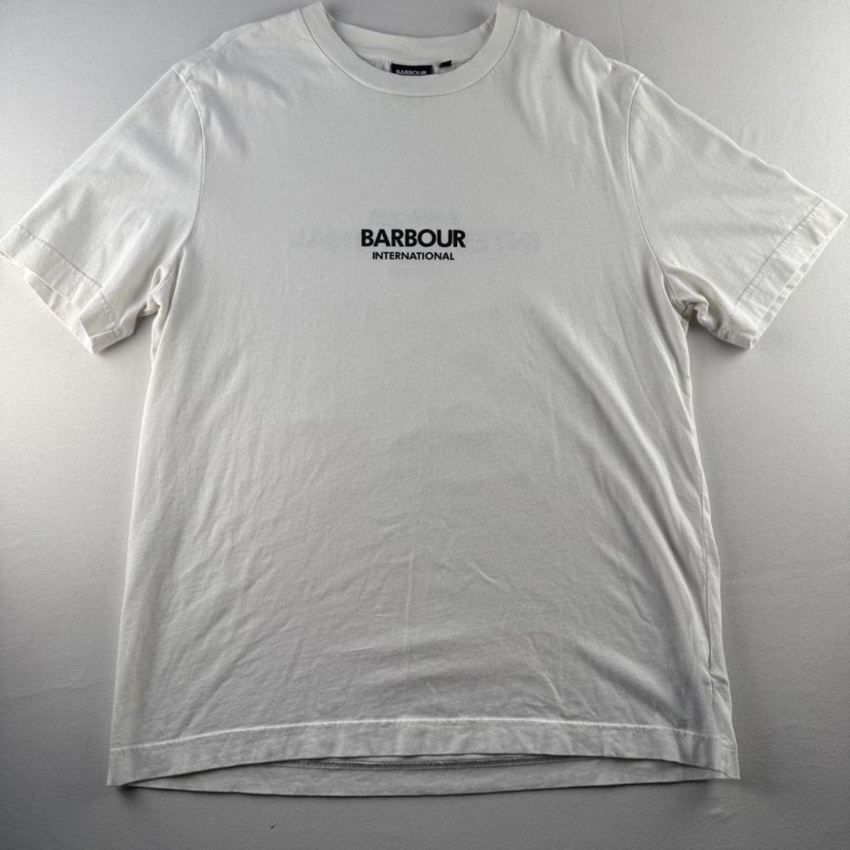 Barbour Internations Centre Spellout Relaxed T Shirt M - Threads Uncovered