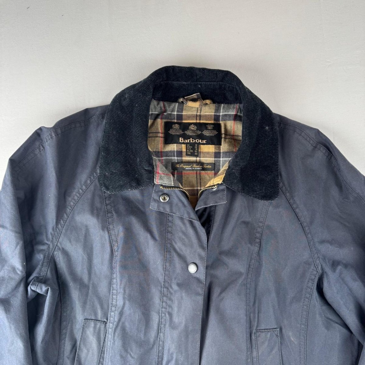 Barbour Jacket in Navy Size 14 - Threads Uncovered