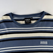 Barbour Striped Oversized T-Shirt XL - Threads Uncovered