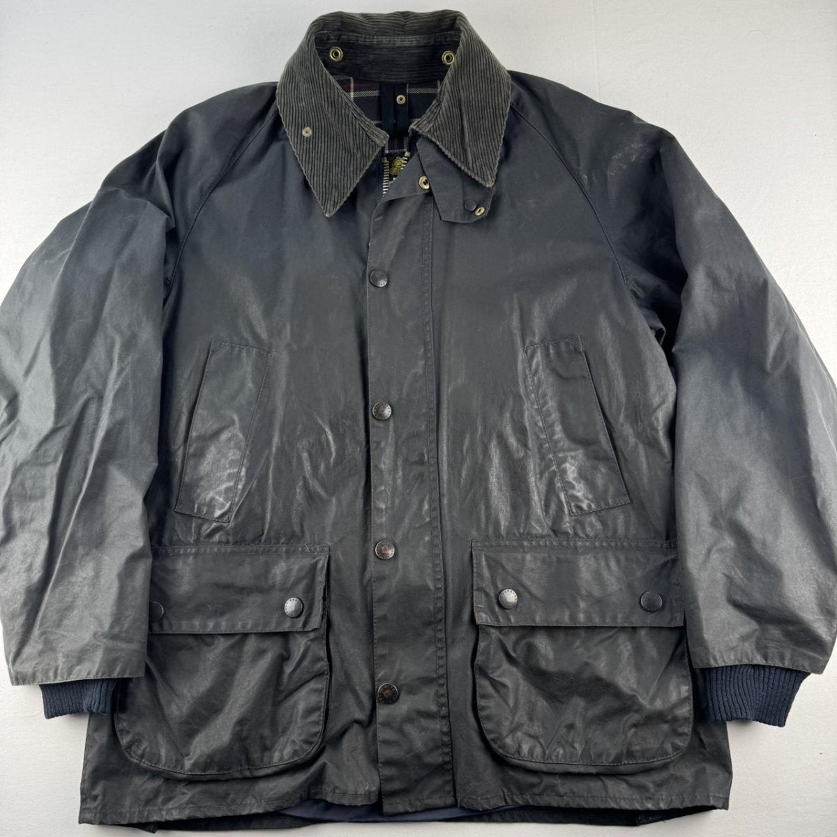Barbour Vintage Bedale Waxed Jacket S - Threads Uncovered