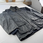 Barbour Vintage Bedale Waxed Jacket S - Threads Uncovered