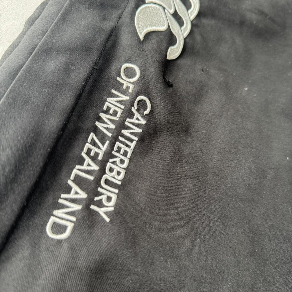 Black and Grey Canterbury Uncuffed Joggers - Threads Uncovered