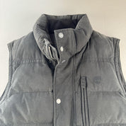 Black Fleece Lined Timberland Puffer Gilet L - Threads Uncovered