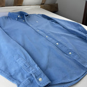 Blue Carhartt WIP Long Sleeve Madison Corduroy Button Down Shirt M - Threads Uncovered
