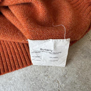 Burberry 100% Lambswool Embroidered Logo Quarter Zip Medium - Threads Uncovered