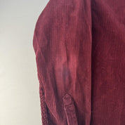 Burgundy Carhartt WIP Long Sleeve Madison Corduroy Button Down Shirt M - Threads Uncovered