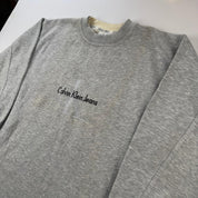 Calvin Klein Sweatshirt in Grey Size M - Threads Uncovered