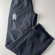 Canterbury Black and White Uncuffed Branded Joggers S - Threads Uncovered