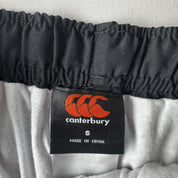 Canterbury Black and White Uncuffed Branded Joggers S - Threads Uncovered