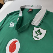 Canterbury Ireland Rugby Long Sleeve Rugby Polo Shirt L - Threads Uncovered