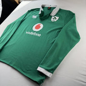 Canterbury Ireland Rugby Long Sleeve Rugby Polo Shirt L - Threads Uncovered