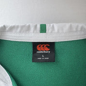Canterbury Ireland Rugby Long Sleeve Rugby Polo Shirt L - Threads Uncovered