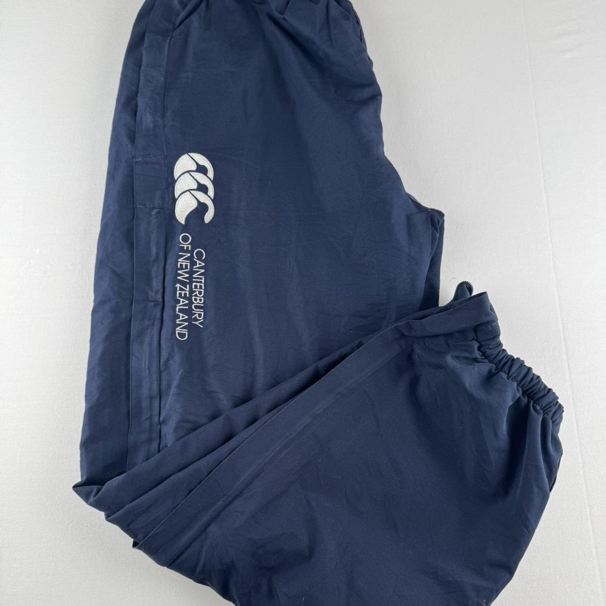 Canterbury Navy and White Cuffed Joggers Medium - Threads Uncovered