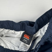Canterbury Tracksuit Bottoms White and Navy Size Small - Threads Uncovered