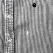 Carhartt WIP Beige Madison Corduroy Button Down Shirt S - Threads Uncovered