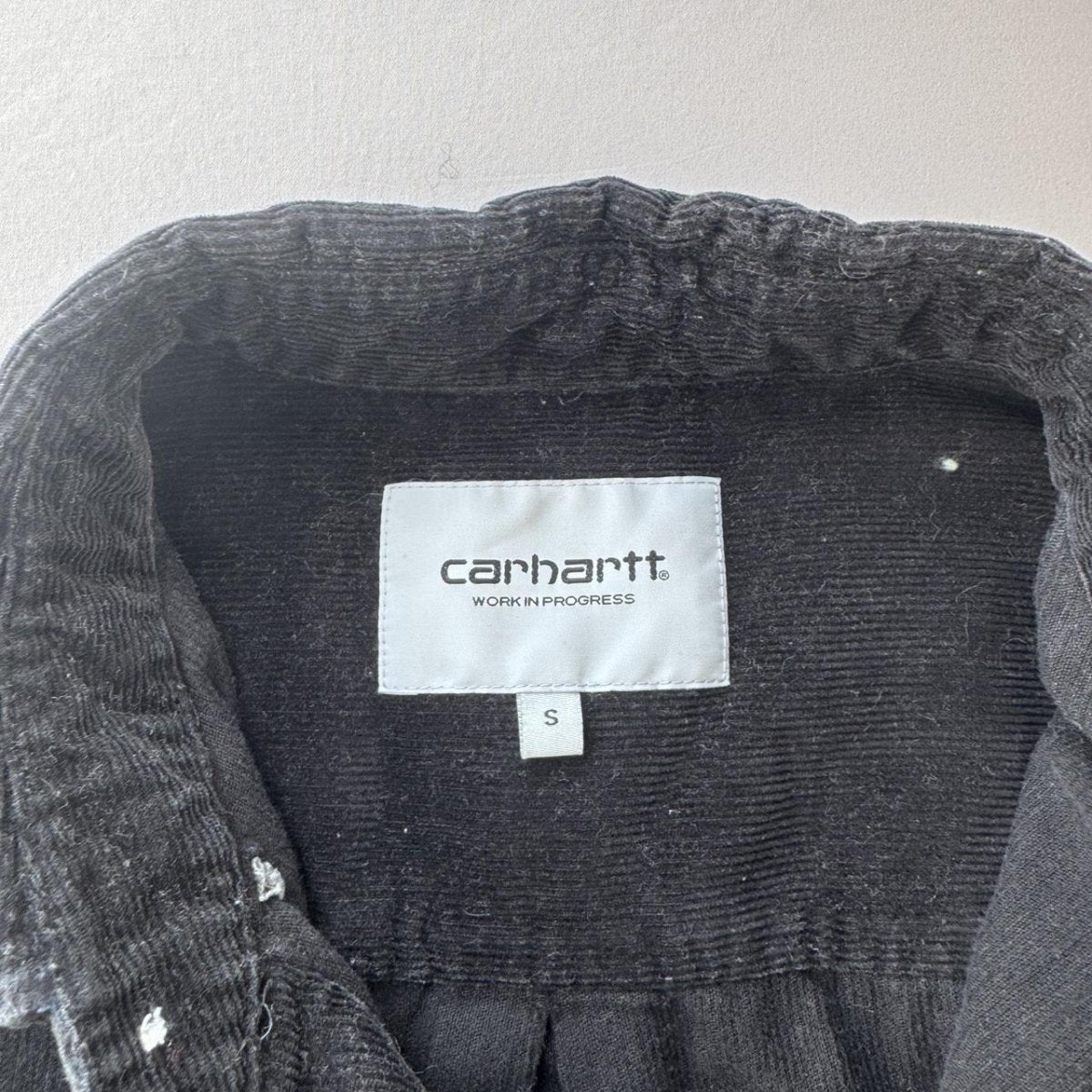 Carhartt WIP Black Madison Corduroy Button Down Shirt S - Threads Uncovered