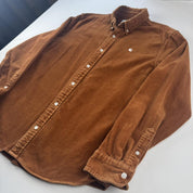 Carhartt WIP Brown Corduroy Button Down Shirt L - Threads Uncovered