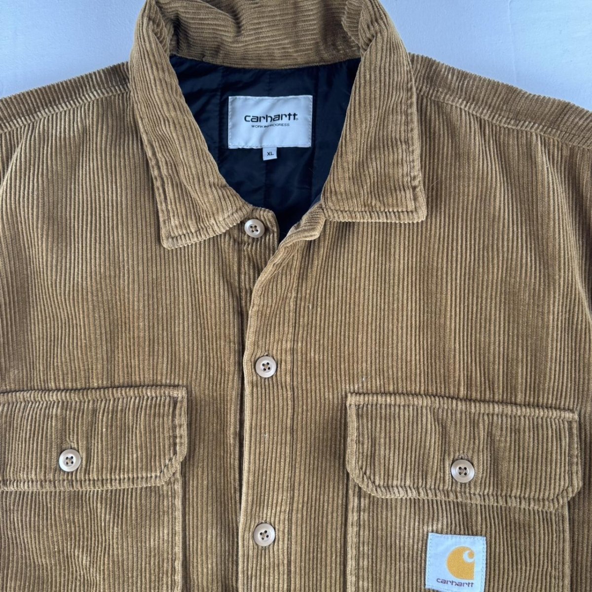Carhartt WIP Brown Corduroy Whitsome Shacket XL - Threads Uncovered