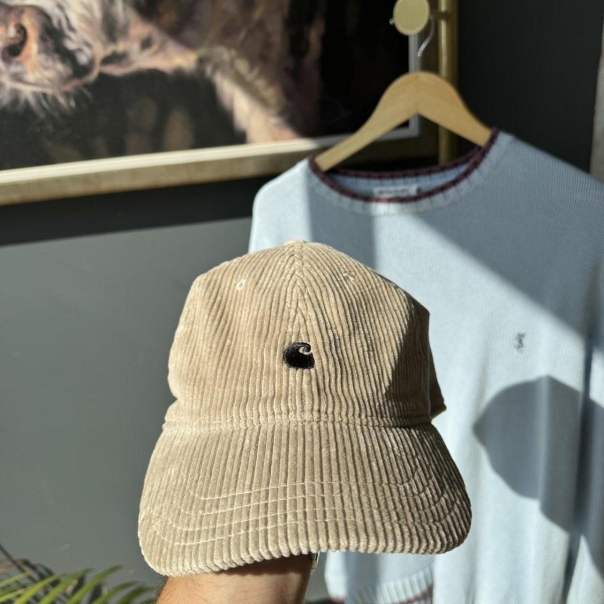 Carhartt WIP Corduroy Embroidered Cap - Threads Uncovered