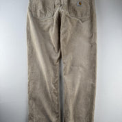 Carhartt WIP Cream Corduory Newel Pant 32W - Threads Uncovered