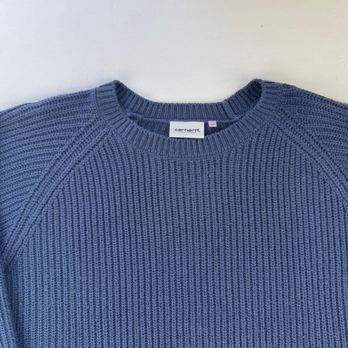Carhartt Wip Crewneck Knit Sweater in Navy Size XXL - Threads Uncovered