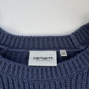 Carhartt Wip Crewneck Knit Sweater in Navy Size XXL - Threads Uncovered