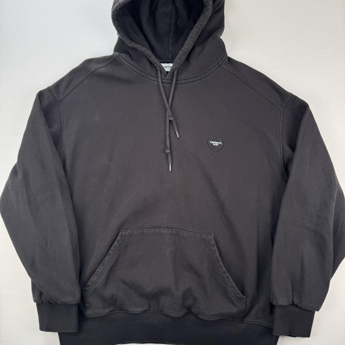 Carhartt WIP Embroidered Hooded Heart Patch Sweat Oversized L - Threads Uncovered