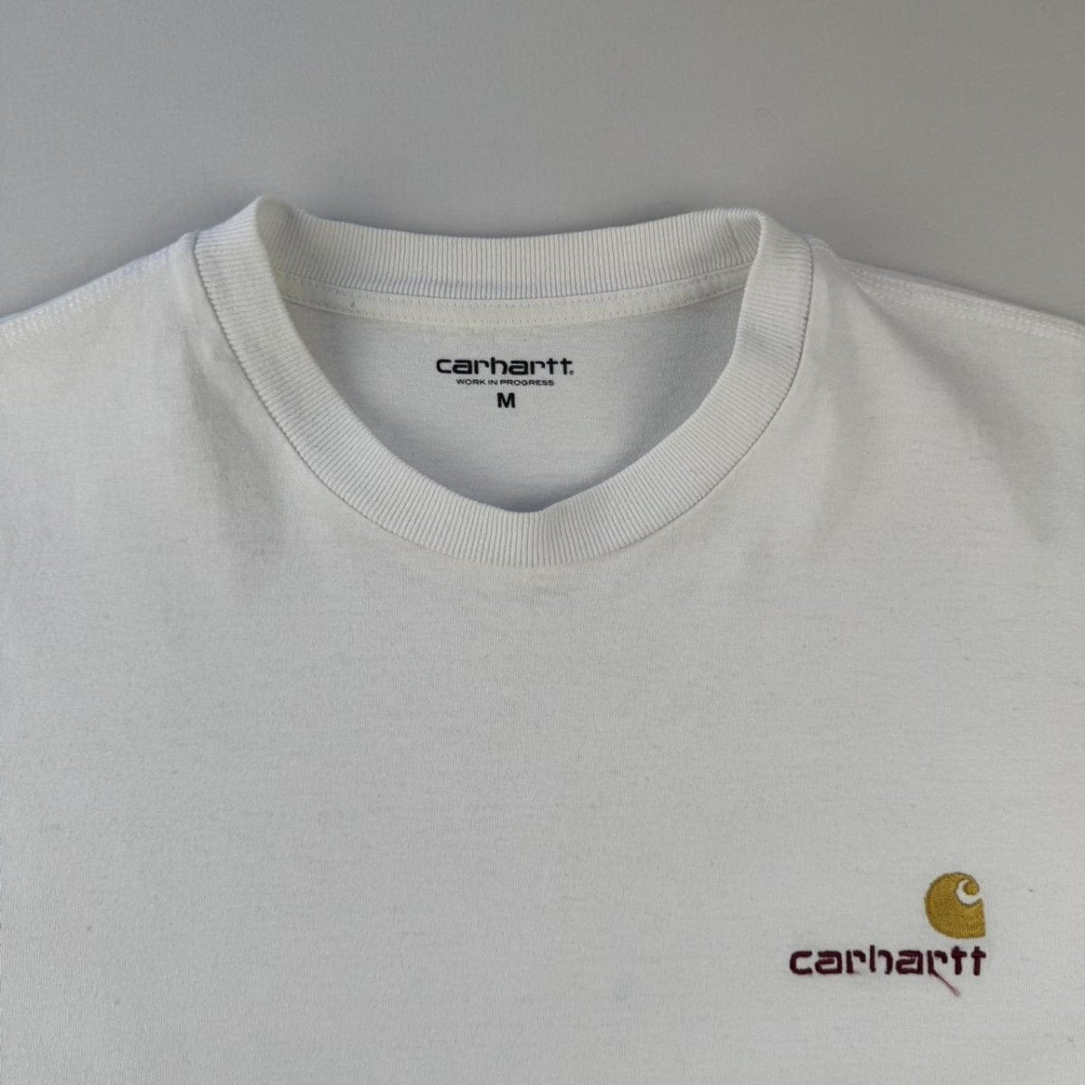 Carhartt WIP Embroidered Spellout T-Shirt M - Threads Uncovered