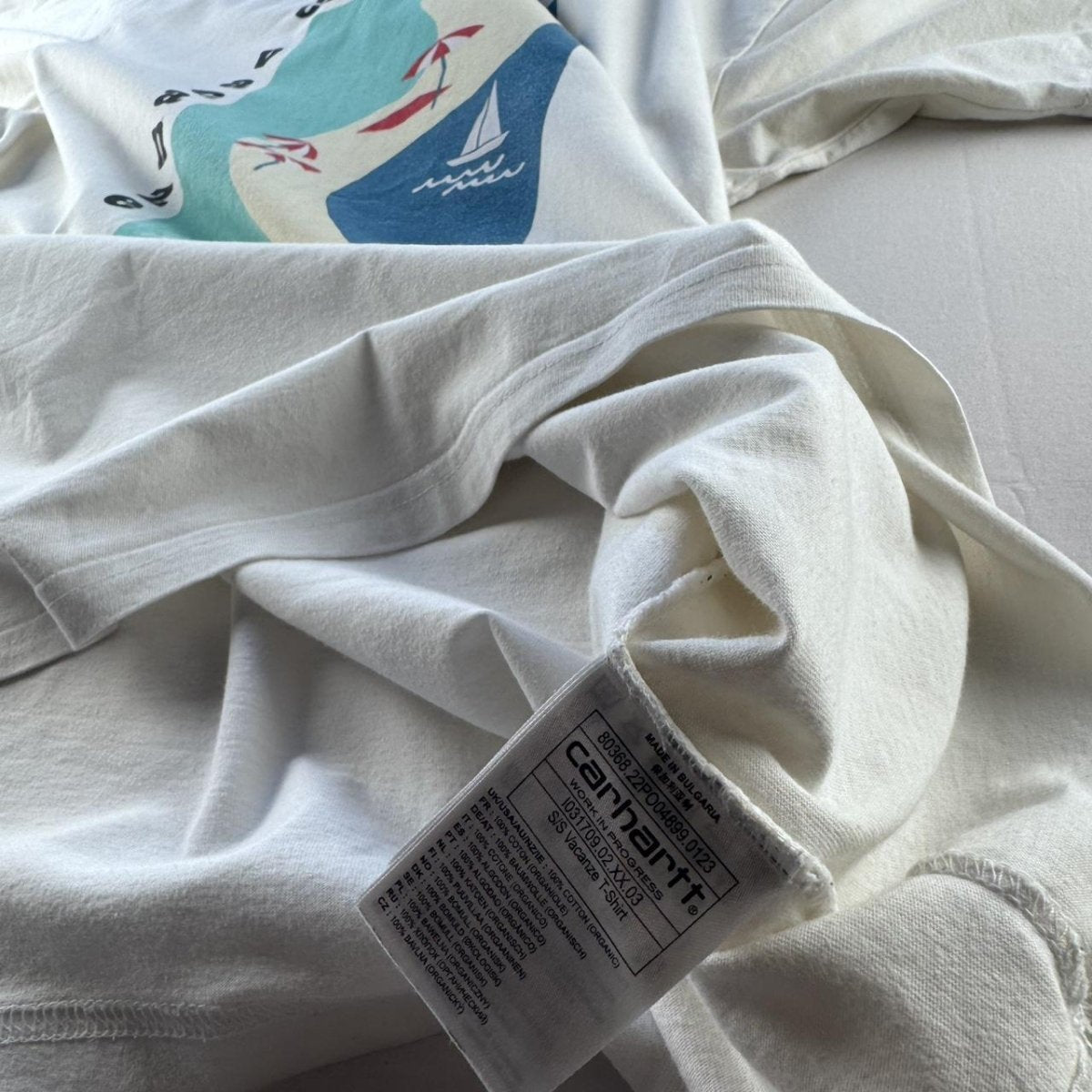Carhartt WIP Graphic White Vacanze T-Shirt XL - Threads Uncovered