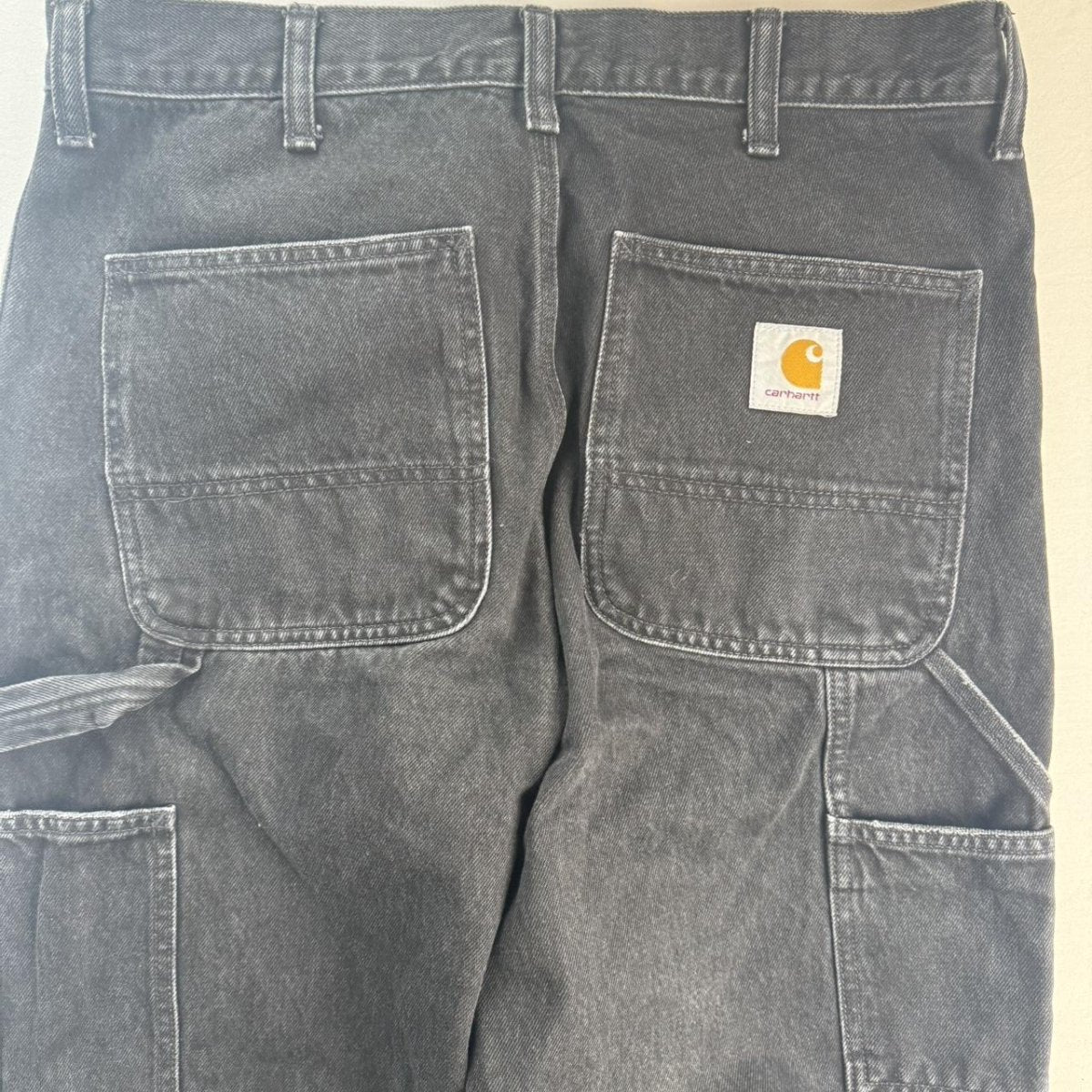 Carhartt WIP Heavyweight Black Single Knee Denim Baggy Jeans 32W 32L - Threads Uncovered