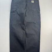 Carhartt WIP Heavyweight Black Single Knee Denim Baggy Jeans 32W 32L - Threads Uncovered