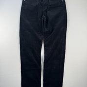 Carhartt WIP Pocket Logo Black Corduory Newel Pant 28W 28L - Threads Uncovered