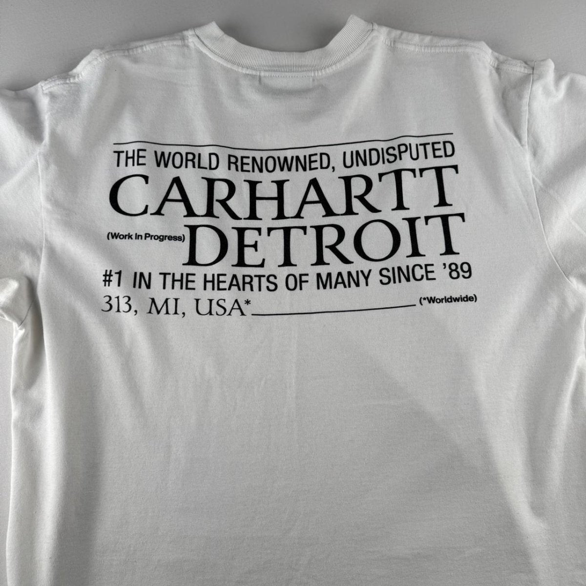 Carhartt WIP Spellout Detroit Oversized T-Shirt M - Threads Uncovered