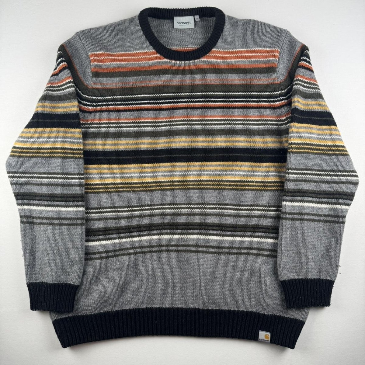 Carhartt WIP Striped Gordon Sweater XXL - Threads Uncovered