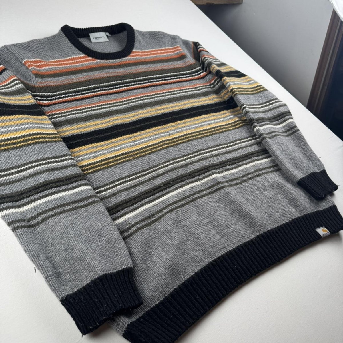 Carhartt WIP Striped Gordon Sweater XXL - Threads Uncovered