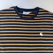 Carhartt WIP Striped Pocket Logo T Shirt M - Threads Uncovered