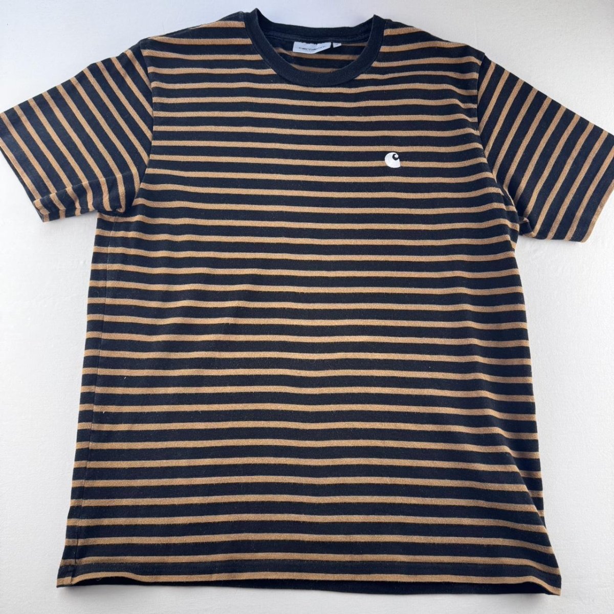 Carhartt WIP Striped Pocket Logo T Shirt M - Threads Uncovered