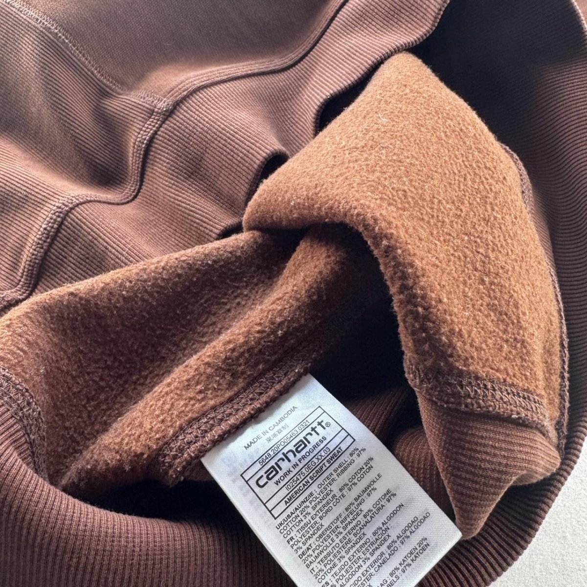 Carhartt WIP Thick American Scrip Sweatshirt L - Threads Uncovered