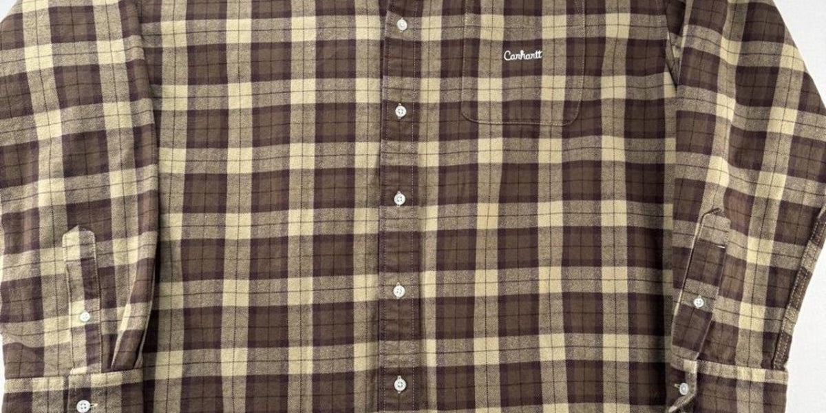 Carhartt WIP Thick Plaid Button Down Shirt XL - Threads Uncovered