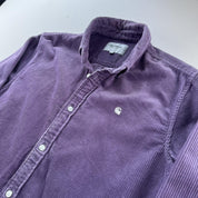 Carhartt WIP Thick Purple Madison Corduroy Button Down Shirt M - Threads Uncovered