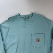 Carhartt WIP Turqoise Pocket Logo Sweatshirt M - Threads Uncovered