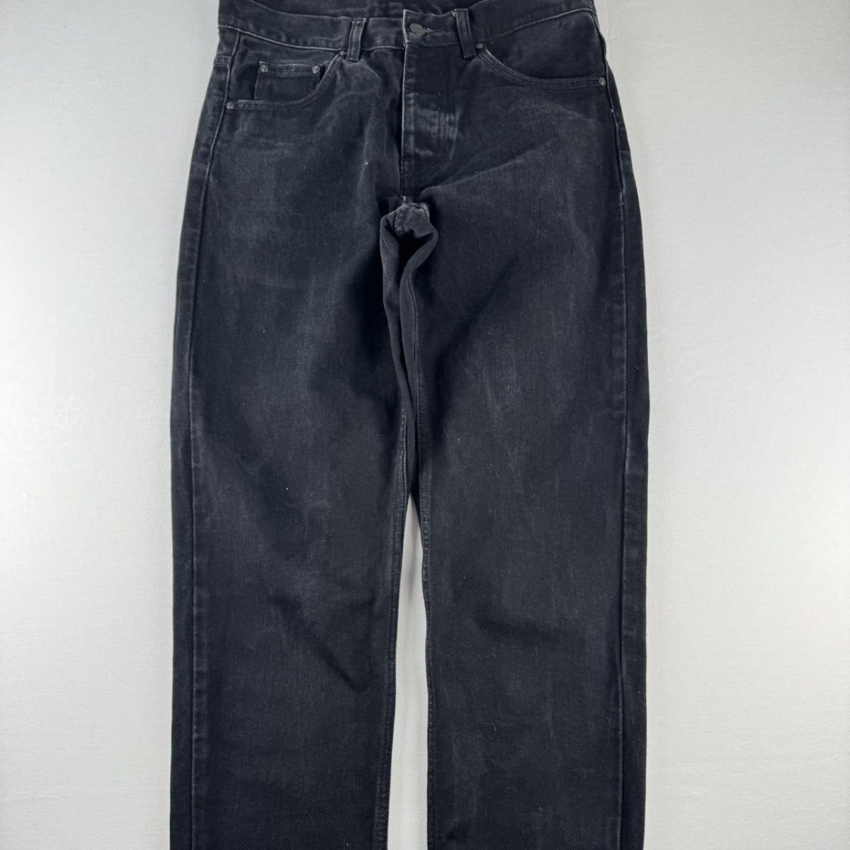Carhartt WIP Washed Black Heavy Newel Pant 28W - Threads Uncovered