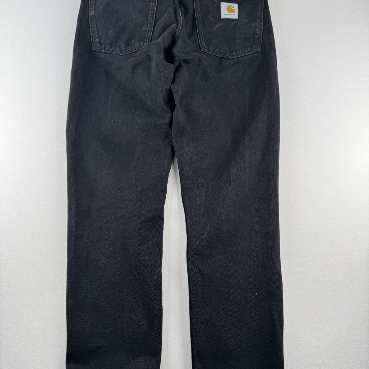 Carhartt WIP Washed Black Heavy Newel Pant 28W - Threads Uncovered