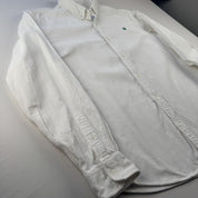 Carhartt WIP White and Green Corduroy Button Down Shirt L - Threads Uncovered